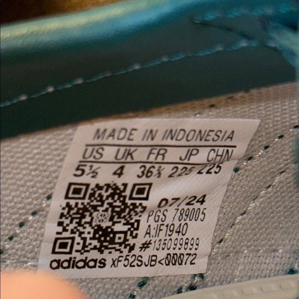Adidas Women’s SL 72 OG Off White/Collegiate Green Sneakers, Women's Sz 5.5 EUC - Picture 8 of 12